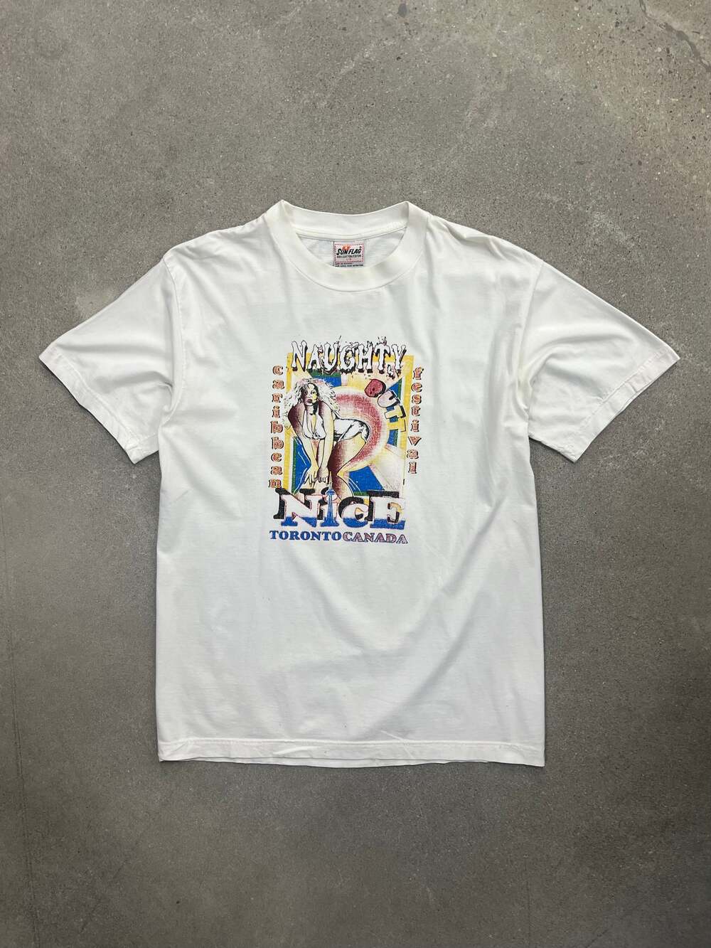 Vintage Naughty Butt Nice Toronto Caribbean Festival T-Shirt - L - Picture 1 of 6